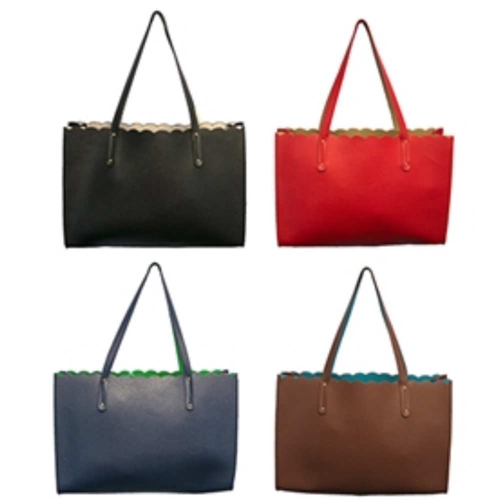 Scallop handbag blank monogram bag